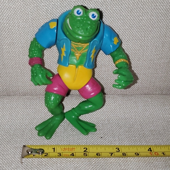 ⭐️VINTAGE⭐️ 1989 TMNT Genghis Frog Action Figure - Picture 11 of 11